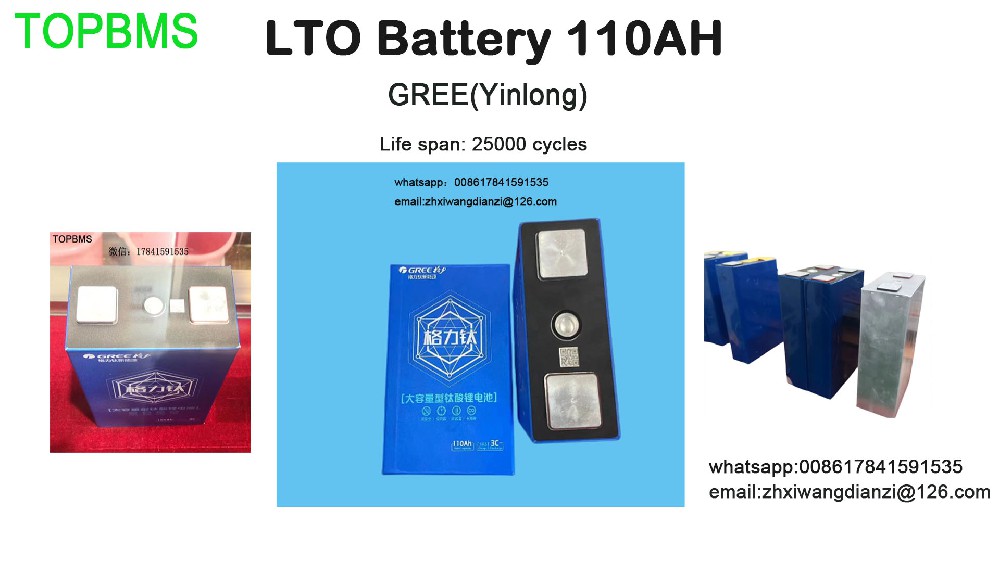 110AH LTO Batteries from Yinlong (Gree titanium)