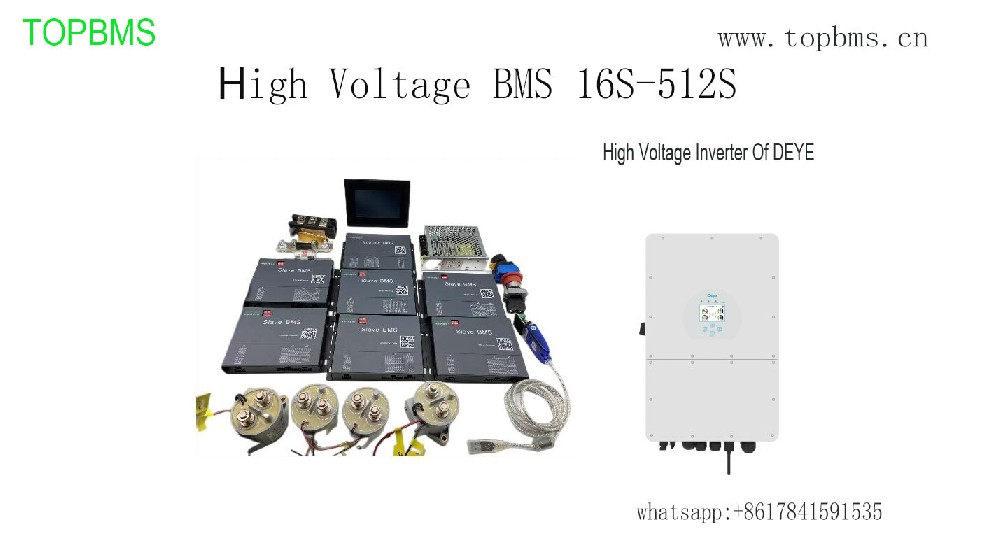 TOPBMS High Voltage BMS 16S-512S Li-ion BMS 120S LiFepO4 BMS 160S LTO BMS talk to Inverters DEYE/GOODWE/GROWATT/SOFAR/MEGAREVO/INVT/KOYOE