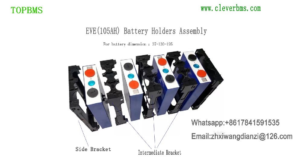 EVE 90AH /EVE 105AH  3.2V LiFePo4 Battery Bracket Holders Side Bracket Intermediate Bracket Plastic Material ABS